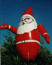 Santa Claus helium inflatable for events, promotions and parades